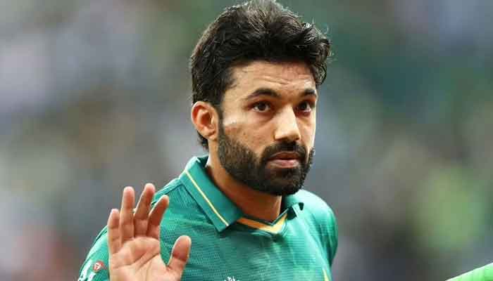 Mohammad Rizwan gestures on the field. Photo: File