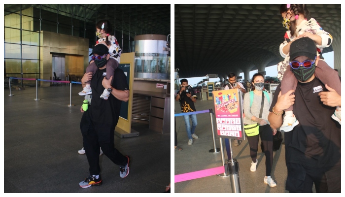 Soha Ali Khan, Kunal Kemmu spotted at airport with daughter: see pics