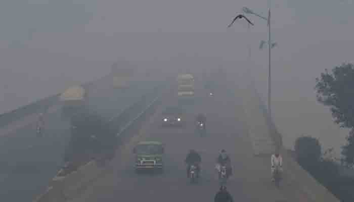 File photo of Lahore city engulfed in smog.