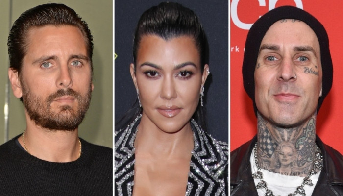Scott Disick menjaga jarak dari Kourtney Kardashian, Travis Barker di pernikahan teman