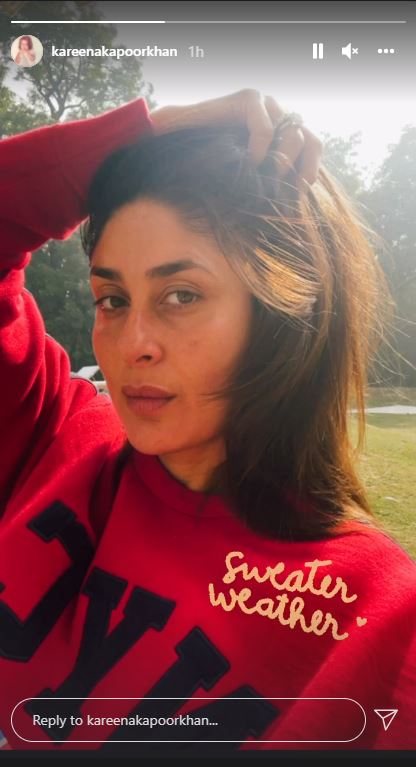 Kareena Kapoor enjoys the sweater weather in Pataudi Palace