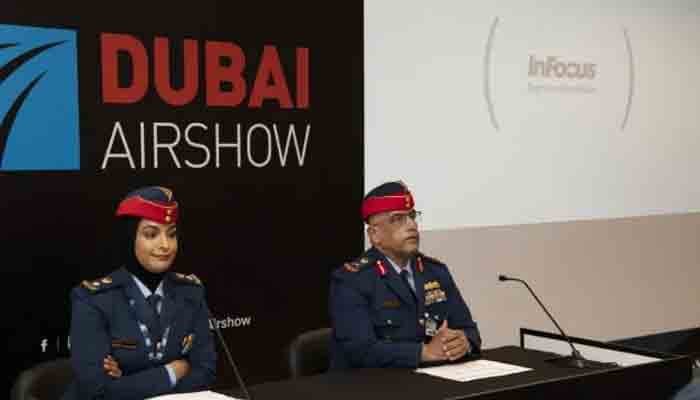 A photo from the Dubai Airshow 2021.