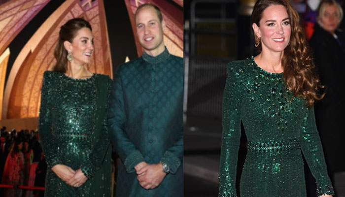 Kate Middleton repeats green dress from 2019 Pakistan visit at Royal Variety Performance