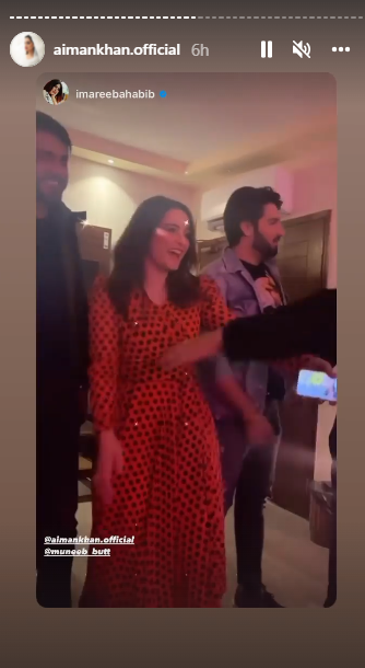 Inside Aiman, Minal Khans midnight birthday surprise arranged by hubbies