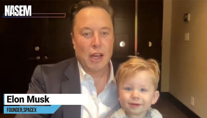 Putra Elon Musk X AE A-Xii memenangkan hati dengan penampilan langka di Video SpaceX ayah