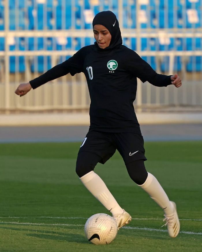 Long condemned for harsh restrictions on women, Saudi Arabia lifted a decades-old ban on female footballers only a few years ago. Photo: AFP