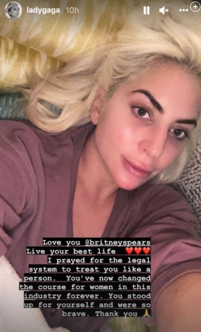 You made me cry!!!: Britney Spears sends back love to Lady Gaga
