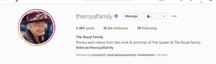 Queen Elizabeths Instagram account crosses 10 million followers