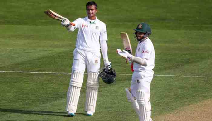 Bangladesh players Shakib-ul-Hasan and Mushfiqur Rahim. File photo