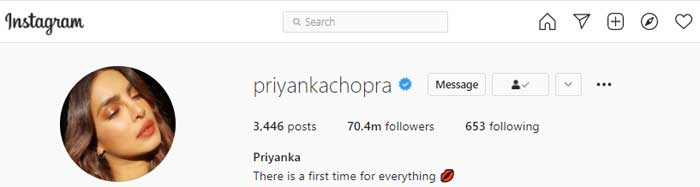 Priyanka Chopra removes husband Nick Jonas last name from Instagram profile