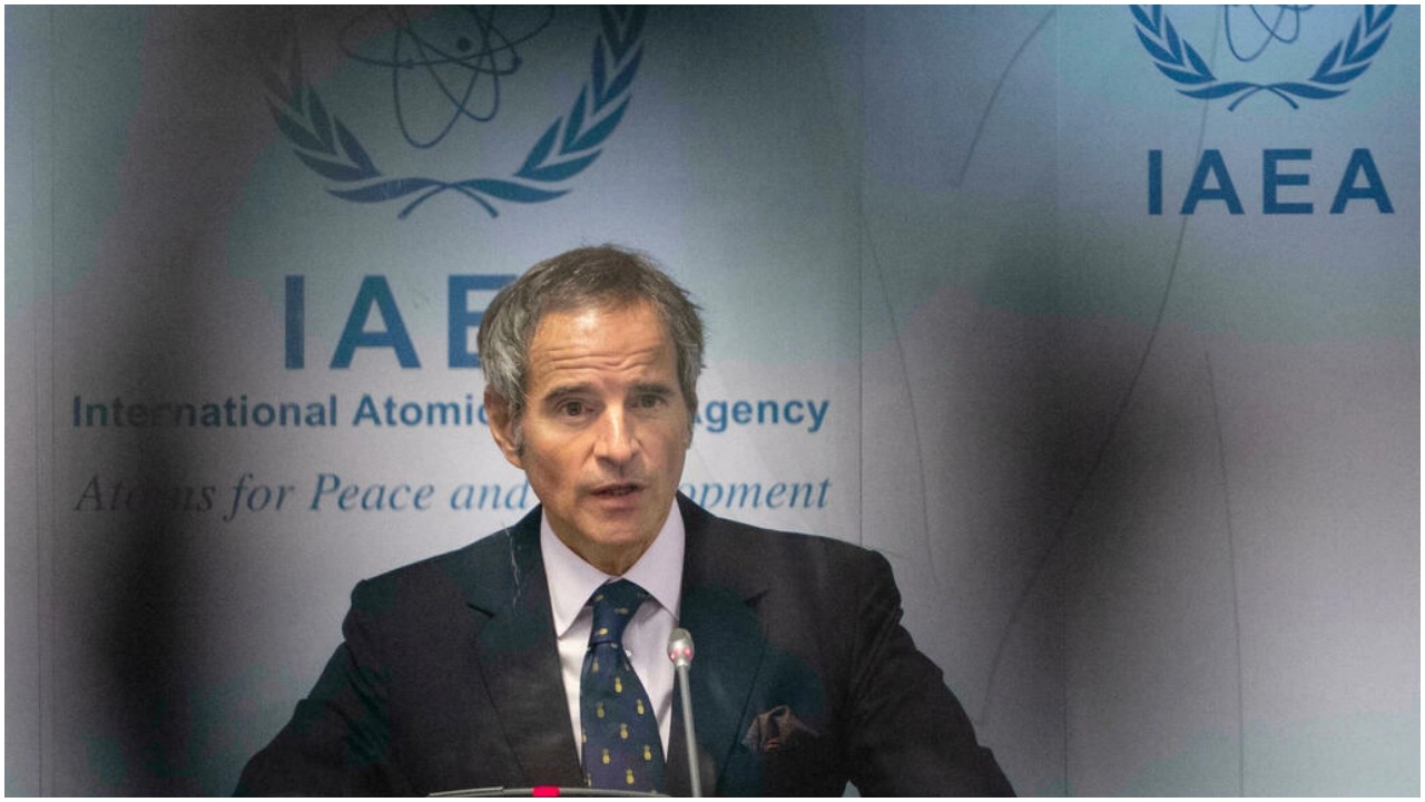 Director General of the International Atomic Energy Agency (IAEA) Rafael Grossi, pictured at agencys headquarters in Vienna on September 13, 2021 ALEX HALADA AFP