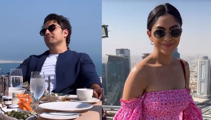 Ali Zafar leaves Mrunal Thakur starstruck in Doha, sings Jhoom for the actor