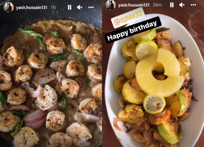 Yasir Hussain marks Iqra Aziz’s birthday with homemade meal