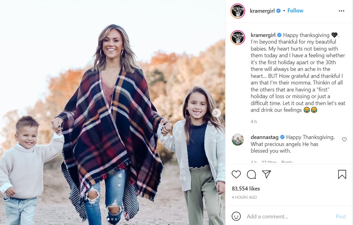 Jana Kramer marks first Thanksgiving without her kids: ‘I’m heartbroken’