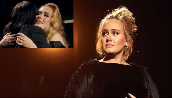 Adele cemented her emotional reunion with an old school teacher with a heartfelt gesture