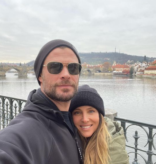 Chris Hemsworth, Elsa Pataky send postcard worthy pics from Prague