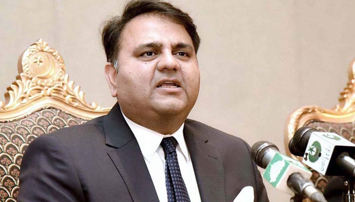 A file photo of federal minister Fawad Chaudhry.