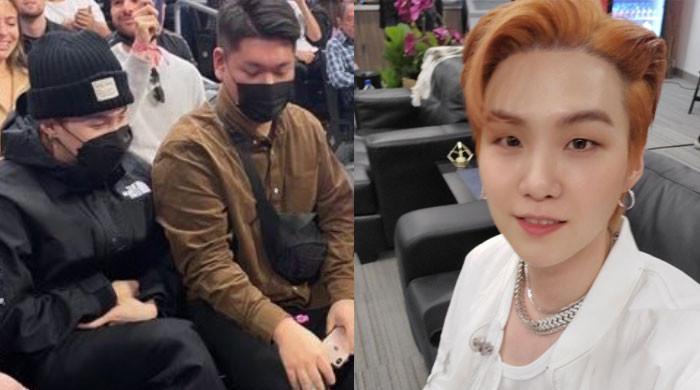 BTS rapper Suga makes a low-key appearance at LA Clippers’ game, see pic