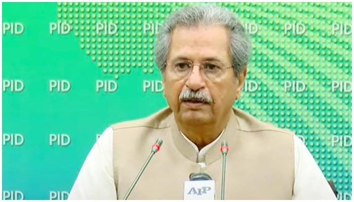 Federal Minister for Education Shafqat Mahmood
