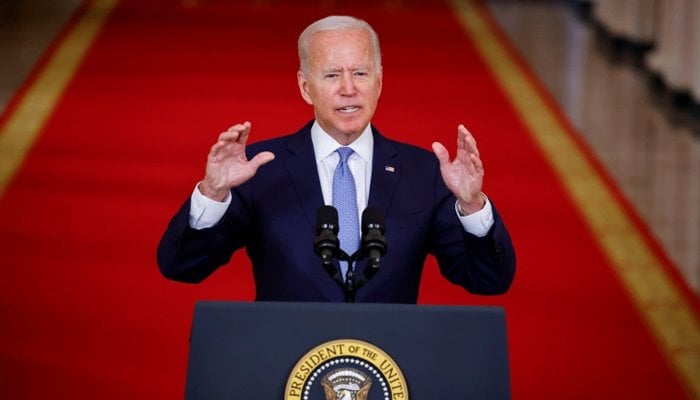 Joe Biden delivers remarks on Afghanistan during a speech at the White House on August 31. — Reuters/File