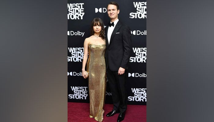 Ansel Elgort longtime girlfriend Violetta Komyshan make rare red carpet appearance