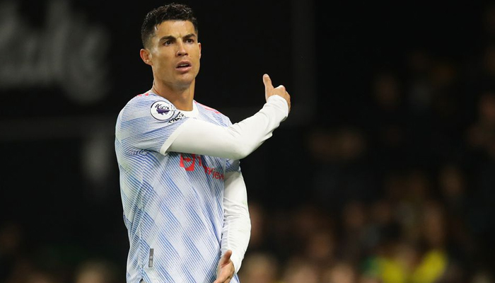 Soccer Football - Premier League - Watford v Manchester United - Vicarage Road, Watford, Britain - November 20, 2021 Manchester Uniteds Cristiano Ronaldo reacts. — Reuters/File