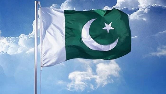 A file photo of the Pakistan flag.