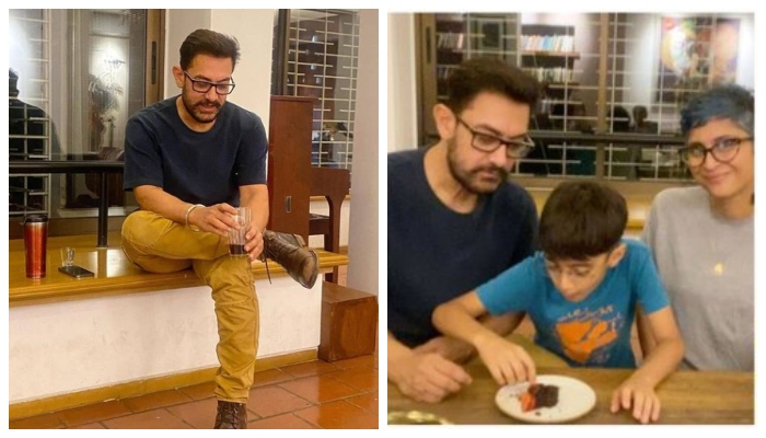 Aamir Khan, ex-wife Kiran Rao seen together on son Azads birthday