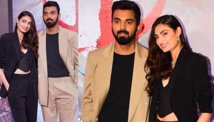 Athiya Shetty, KL Rahul pose together as a couple at ‘Tadap’s screening