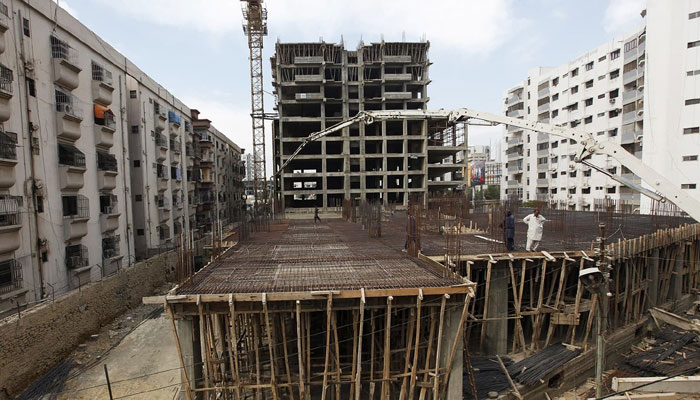 A Reuters file photo of an under-construction site in Karachi.