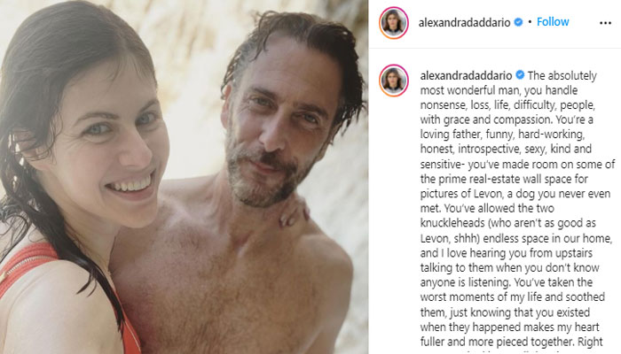 Alexandra Daddario gushes over Andrew Form post engagement