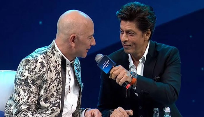 When Jeff Bezos called Shah Rukh Khan most humble: Watch actors hilarious response