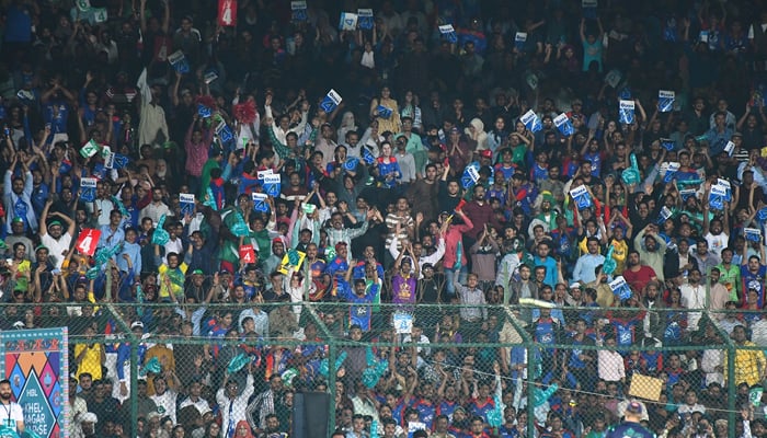 Packed stands at the National Stadium, Karachi Kings v Quetta Gladiators, Pakistan Super League, Karachi, March 10, 2019. — Twitter/PSL/File