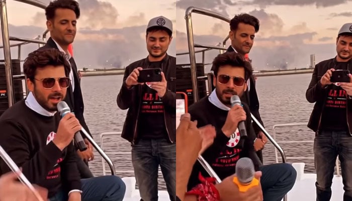 Watch: Fawad Khan brings back Kishore Kumars charm during Dubai birthday trip