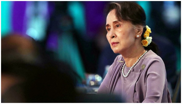 Former leader Aung San Suu Kyi still faces a catalogue of other charges that could see her jailed for decades.— AFP