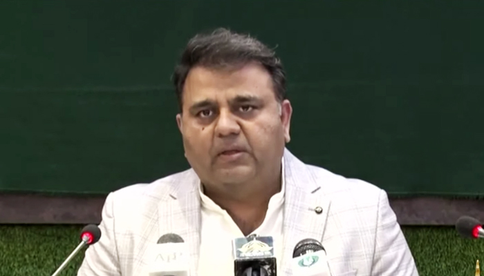 Federal Minister for Information and Broadcasting Fawad Chaudhry said Tuesday addressing a post-cabinet press conference in Islamabad, on December 7, 2021. — YouTube/HumNewsLive