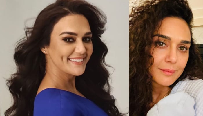 Preity gave fans a glimpse at one of her two newborn babies in a new post on Instagram