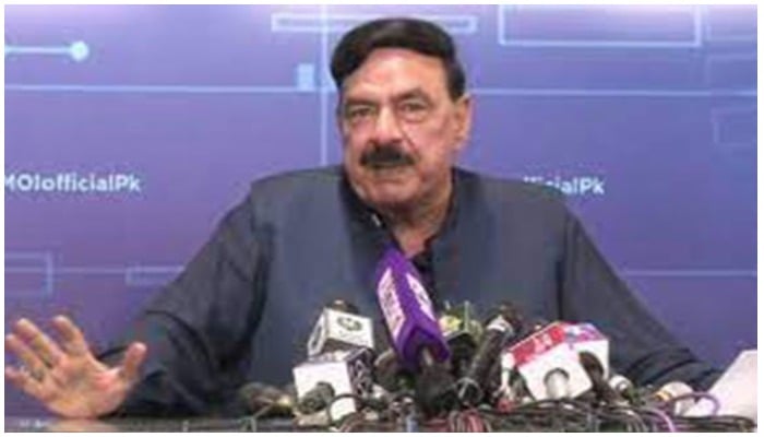 A file photo of Interior Minister Sheikh Rashid Ahmad