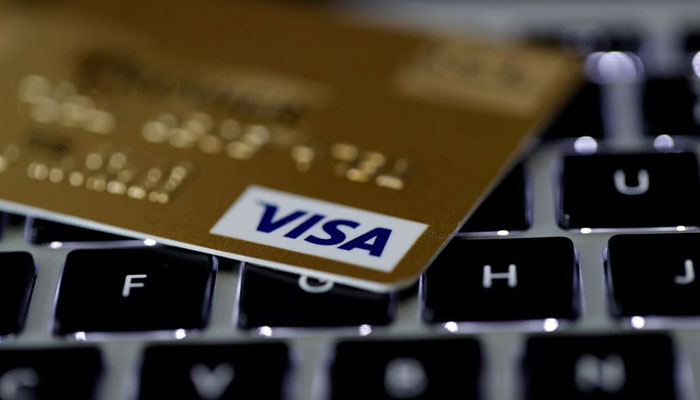 A Visa credit card is seen on a computer keyboard in this picture illustration taken September 6, 2017. — Reuters/File