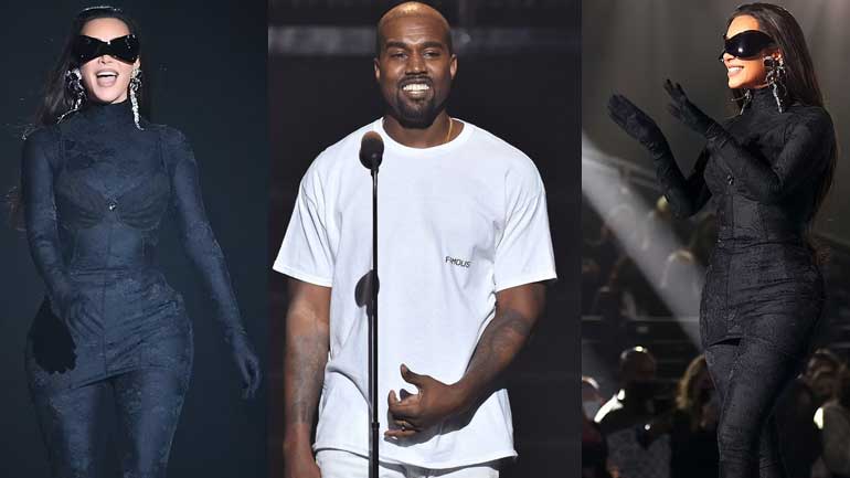 Kim Kardashian wears Kanyes favourite black jumpsuit at star-studded event