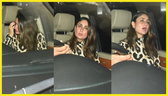 Kareena Kapoor teases paps hiding her face after K3G party