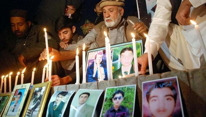 Parents of martyrs want action to be taken against the then authorities. Photo: Geo.tv/ file