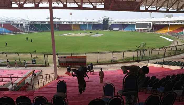 A view of the National Stadium of Karachi. Photo: AFP/file