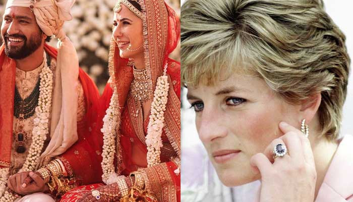 Cincin pertunangan Katrina Kaif terlihat mirip dengan cincin Putri Diana