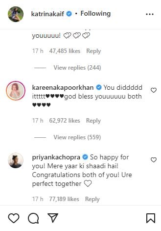 From Malala to Deepika and Ayeza: Celebrities who congratulated Katrina, Vicky on wedding