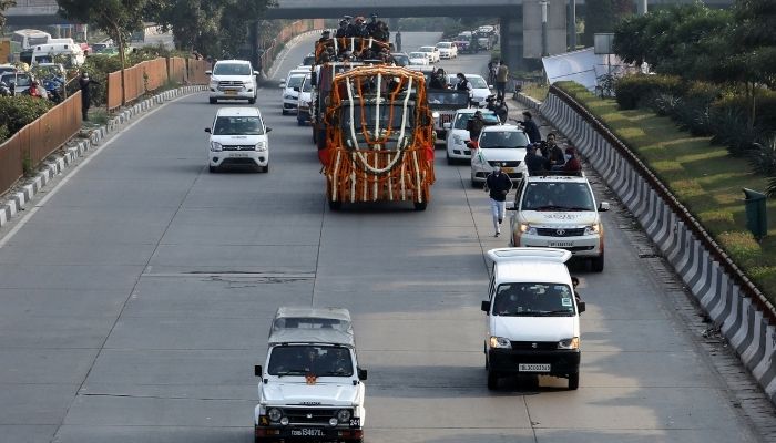 Indias military general, Bipin Rawat, was cremated in New Delhi. Photo: Reuters