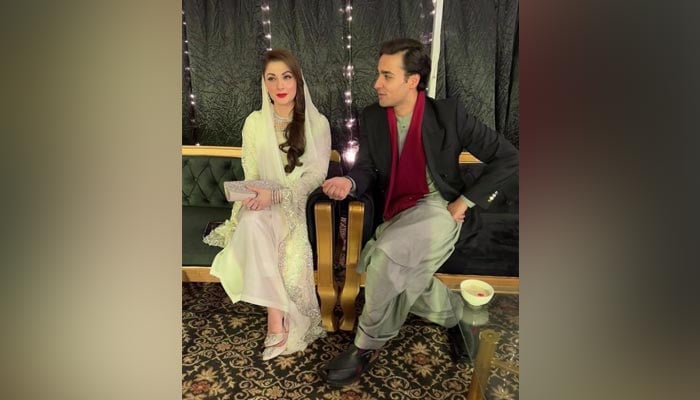 PML-N Vice President Maryam Nawaz along with her son Junaid Safdar. — Instagram