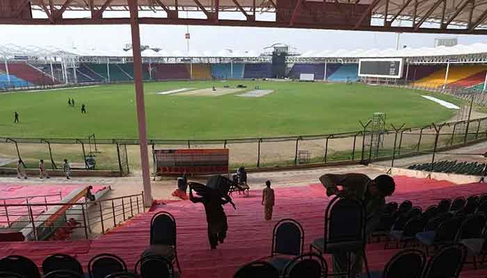 A view of the National Stadium of Karachi. Photo: AFP/File