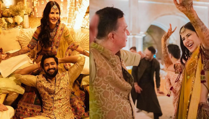 Katrina Kaif goes Punjabi for vibrant mehendi, dances with father-in-law Sham