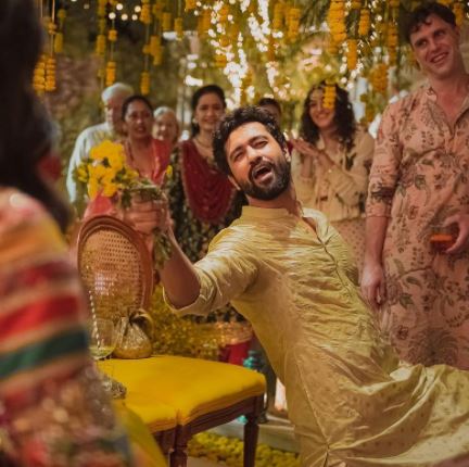 Katrina Kaif goes Punjabi for vibrant Mehendi, dances with father-in-law Sham